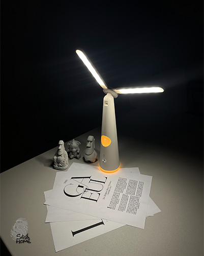 چراغ مطالعه رومیزی تاشو دو سر