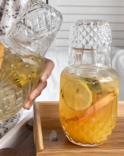 بطری شیشه ای با درب لیوانی دنی هوم